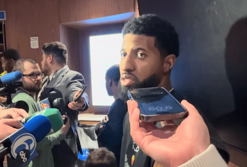 开云网站入口官网-乔治采访全文：我已经迫不及待想打周四对阵魔术的比赛了